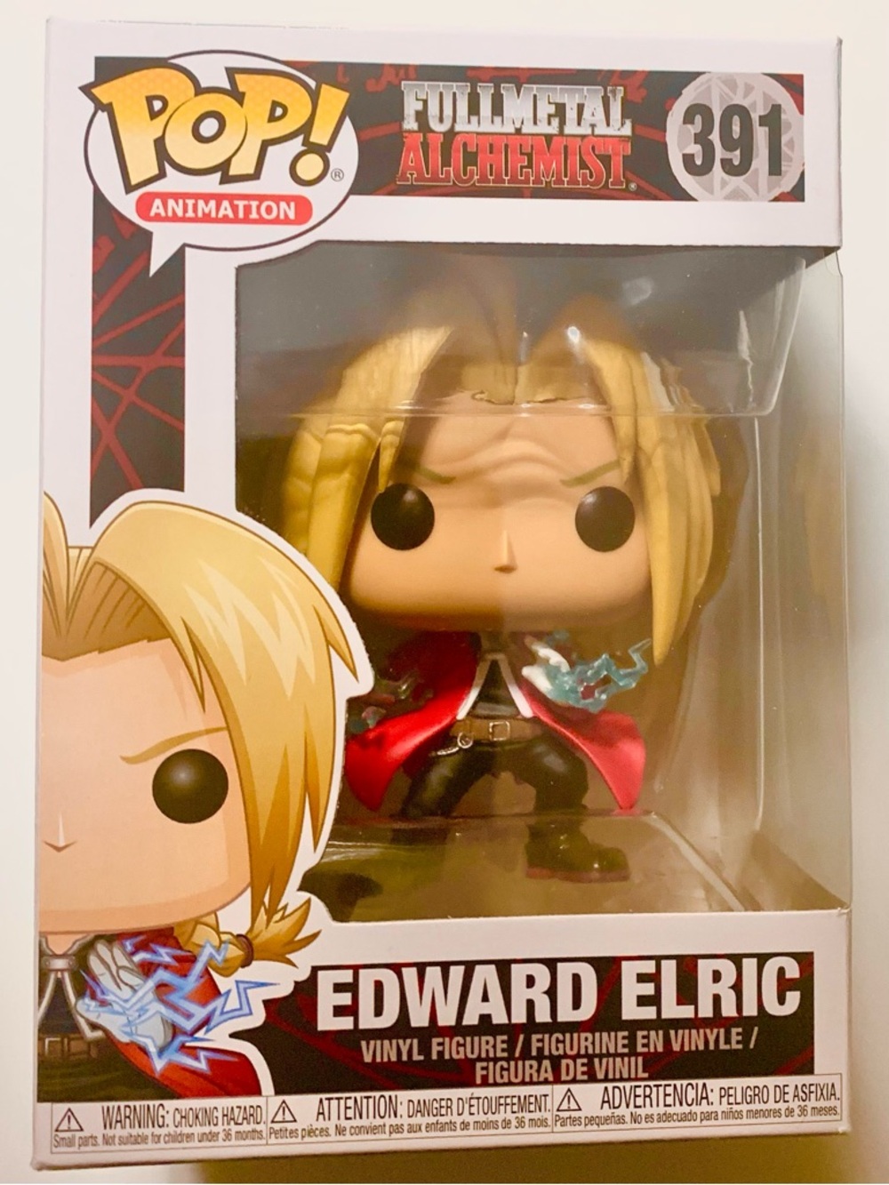 Funko Edward Elric Vinyl Figure - Blonde, Red, Blue